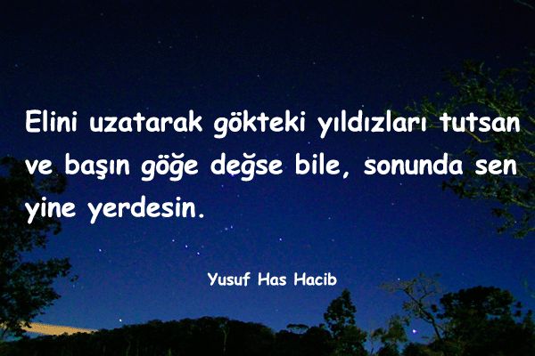 yıldızlarla ilgili sözler
